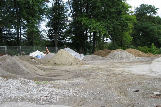 Stockage de gravillons, de graviers et de sables