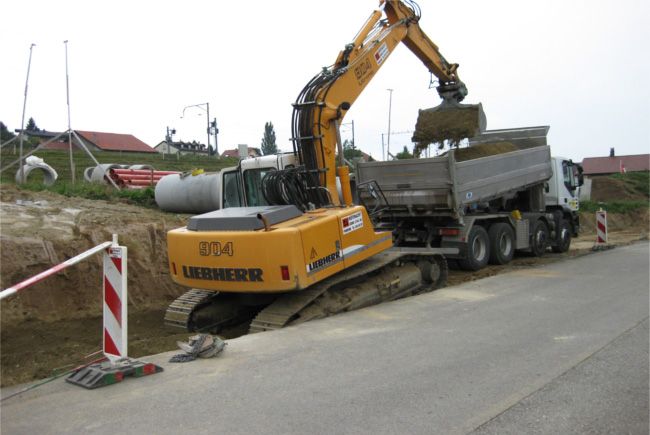 Véhicule de chantier - Pelleteuse