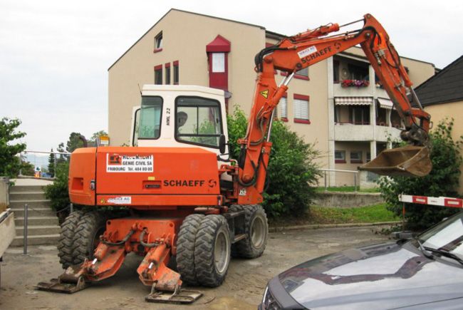 Véhicule de chantier - Pelleteuse